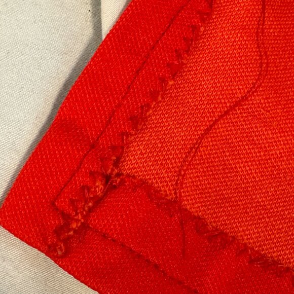 Vintage Handmade Red Jacket  (Dagger Collar) - Picture 5 of 15